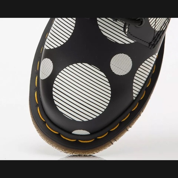 Dr. Martens 1460 Jadon Black Smooth Polka Dot Women's 6 Black Boots - Picture 5 of 6